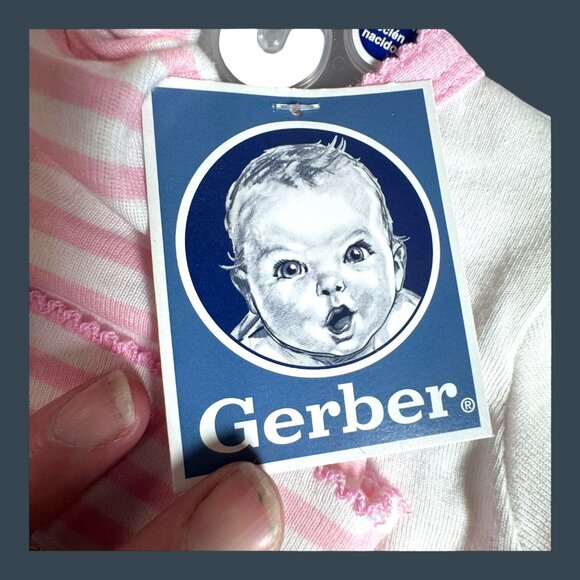 Baby Shower Girl Gift Gerber Apparel Set 0-3 Months 2 Beanies & 2 Onesies Bears - Picture 6 of 16